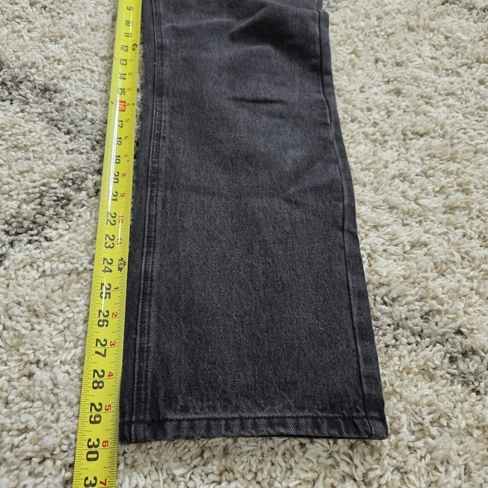 Princess Polly Black Straight Leg Jeans Size 8 - Picture 7 of 8